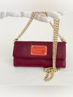 MARC JACOBS Burgundy Standard Supply Workwear Wallet